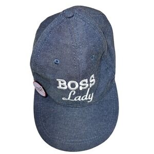 Denim BOSS Lady Baseball Cap Embroidered Adjustable One Size Fits Most